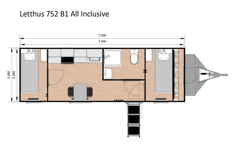 Letthus Boligvogn 752 B1 