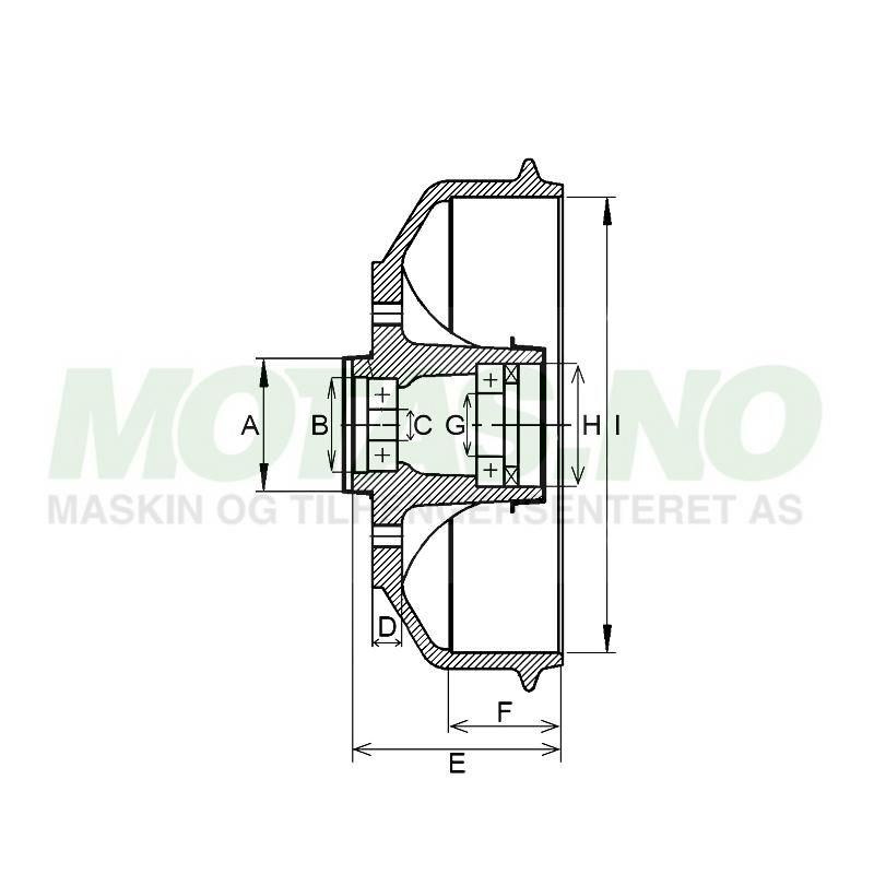 Bremsetrommel AL-KO 160x35 4/100
