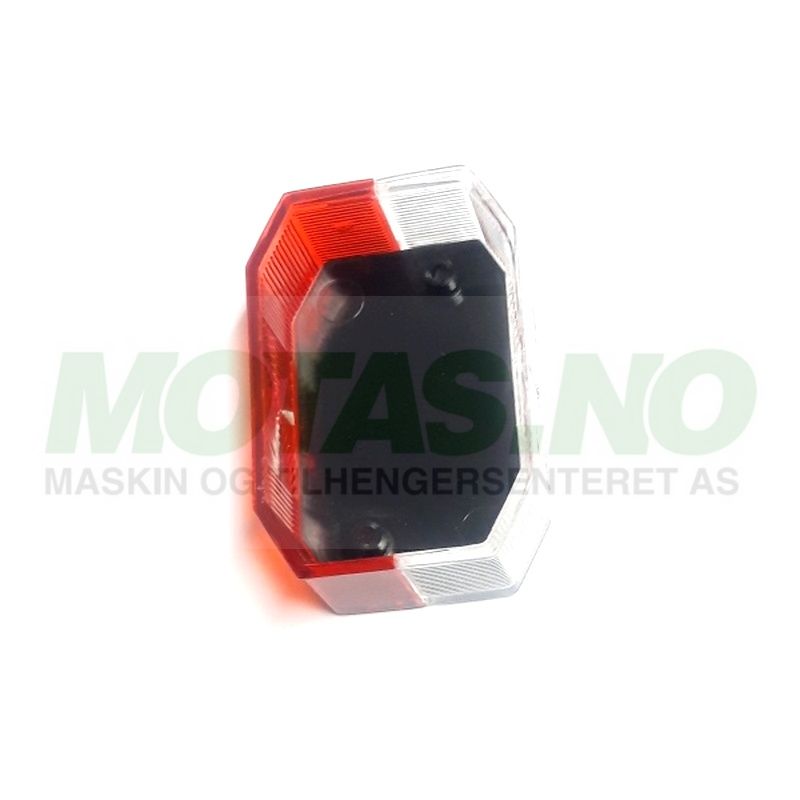 Glass Flexipoint I Rød/Hvit u/skruer