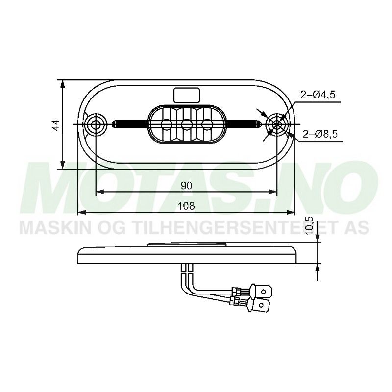 Hella ValueFit LED 12V/0,5W LED Rød
