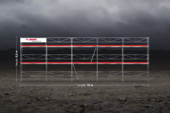 Hovedbilde Jamax Fasadestillas 82,5 m2