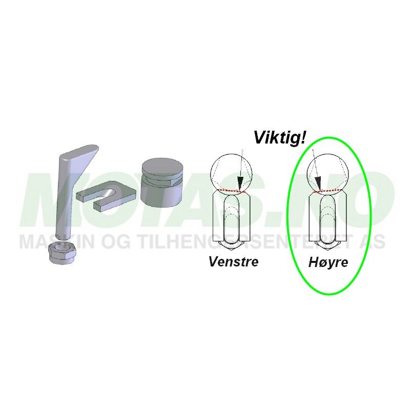 Justeringsskruesett W234R Høyre