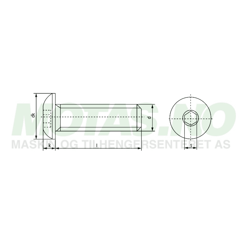 Bolt M8x20 10.9 ISO7380