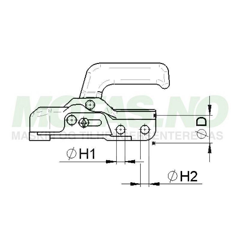 Kulekobling WW30 (3000kg)