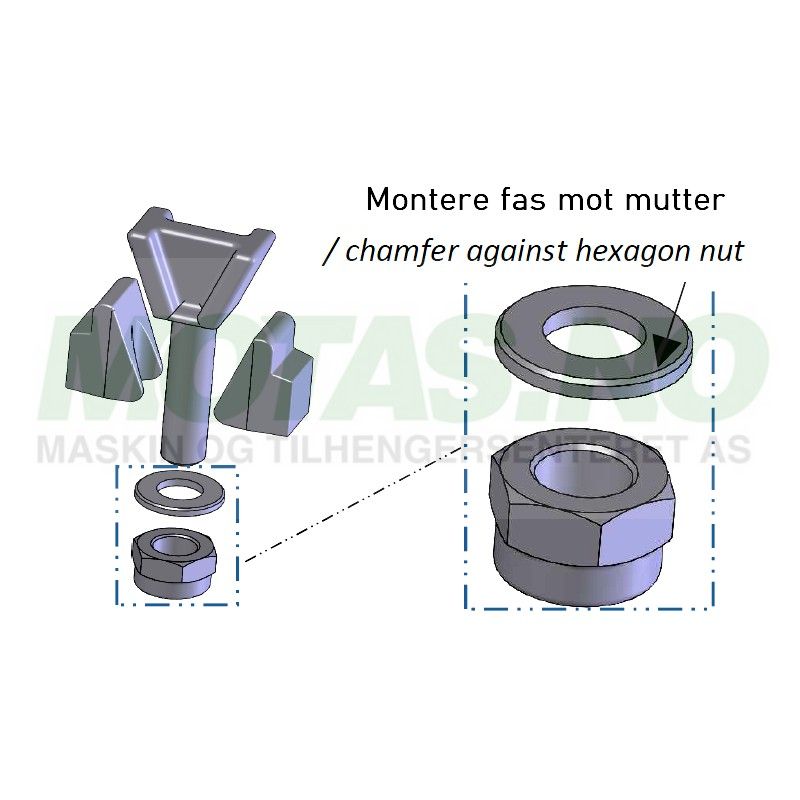 Justeringsskruesett WAP W184/205RS